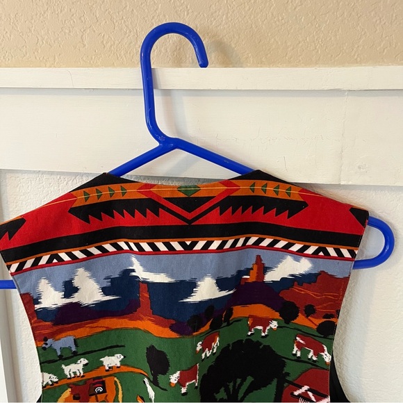 Vintage Sharon Young Sportswear Women's Medium Western Vest. - Picture 5 of 5